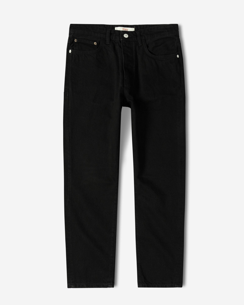 شلوار کتان مردانه راسته - مشکی - 700006
